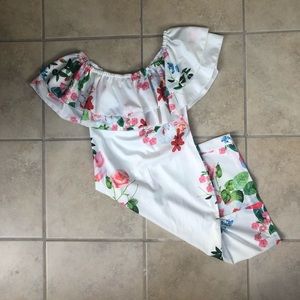 Off Shoulder Floral Dress